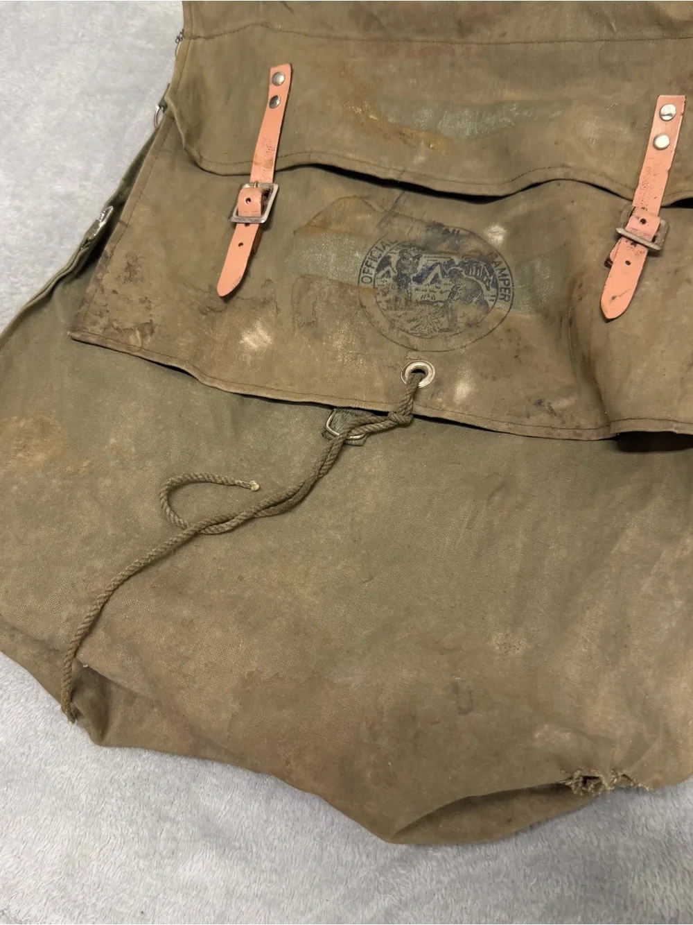 Vintage Military Style Backpack Outdoor Pack Made Japan Official Trail Camper